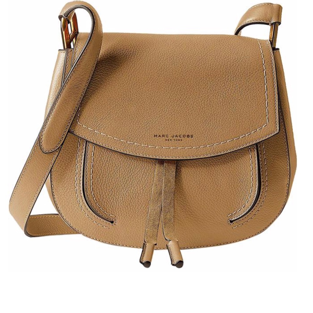 Marc Jacobs H102L01SP21 Ice Coffee Women's Leather Saddle Bag